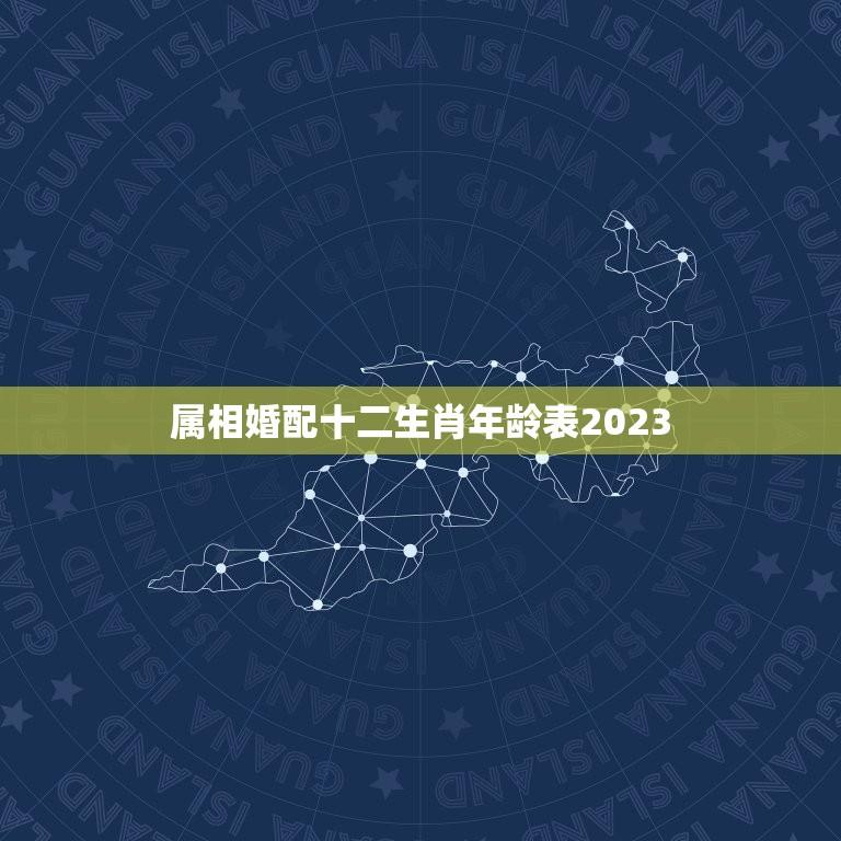 属相婚配十二生肖年龄表2023(2023年十二生肖婚配指南)