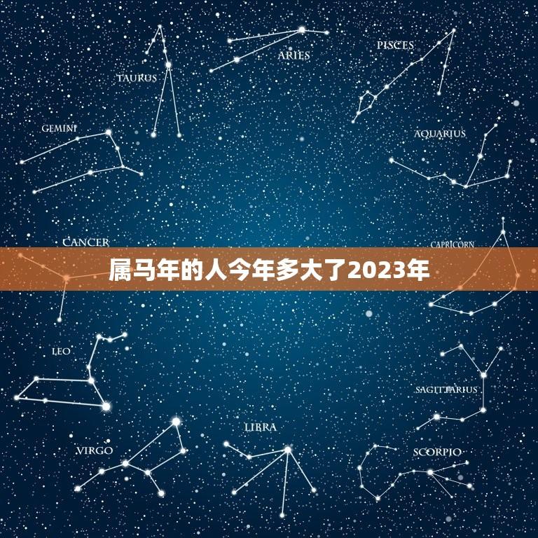 属马年的人今年多大了2023年(马年人2023年年龄推算)