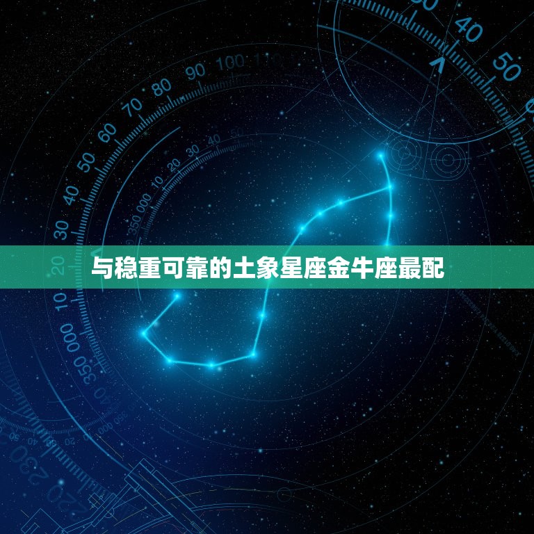 与稳重可靠的土象星座金牛座最配