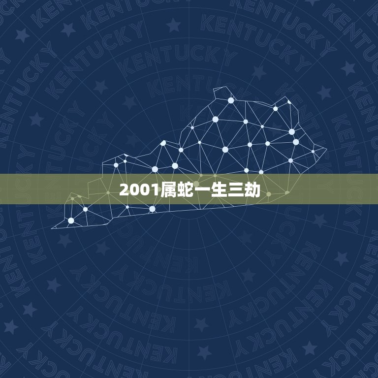 2001属蛇一生三劫