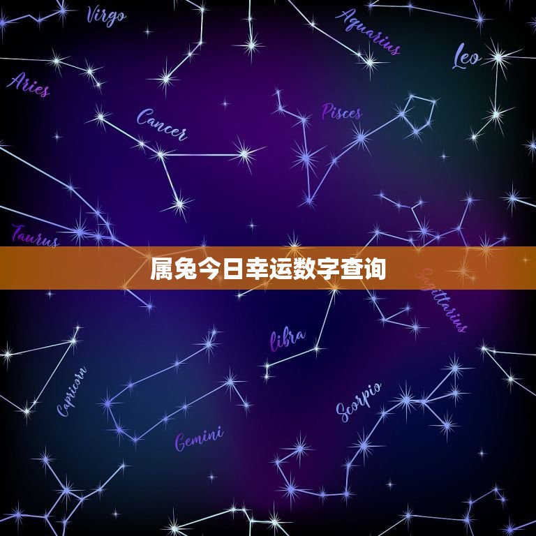 属兔今日幸运数字查询