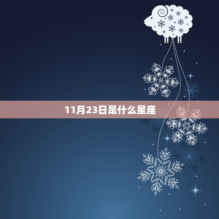 11月23日是什么星座