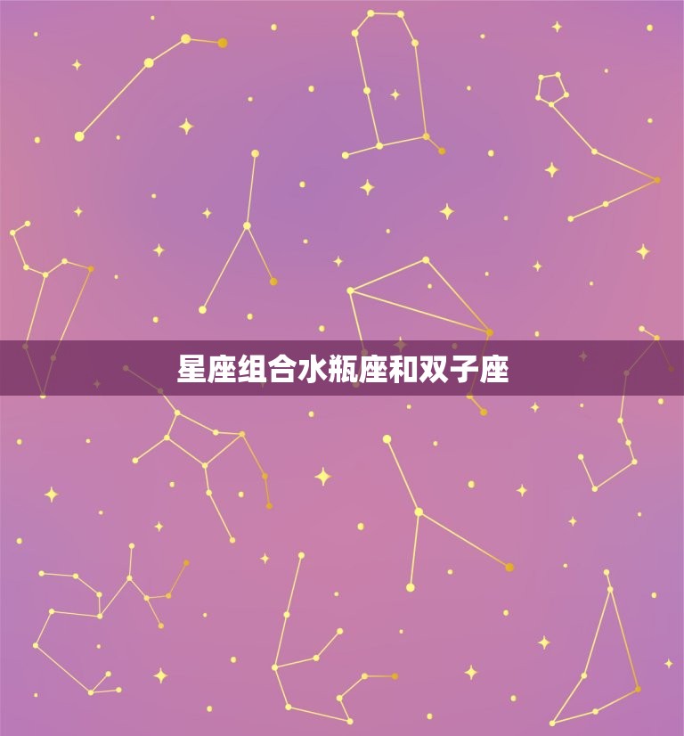 星座组合水瓶座和双子座